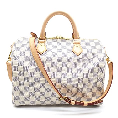 lv azur speedy 30|Speedy Bandoulière 30 Damier Azur .